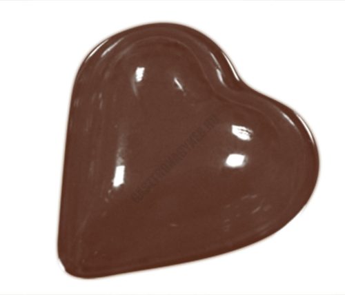 Valentin napi csokoládéforma (90-1004), nagy szív, 18 adag, műanyag