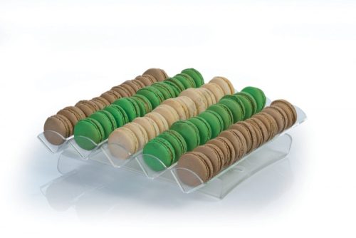 Macaron állvány, 31x32x6 cm, plexi