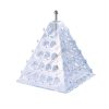 Macaron állvány, 35x35x45 cm, plexi, piramis