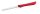 Kenyérmintázó kés, 2 oldalú hullámos penge, 8 cm, piros nyél
