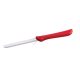 Kenyérmintázó kés, 2 oldalú hullámos penge, 8 cm, piros nyél