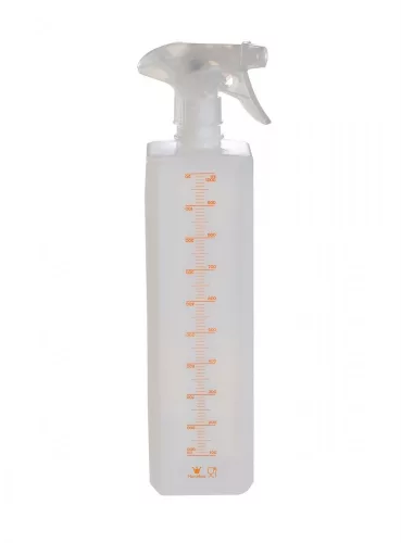 Szirupadagoló mércés flakon szórófejjel, 7×7×30 cm, 1 liter