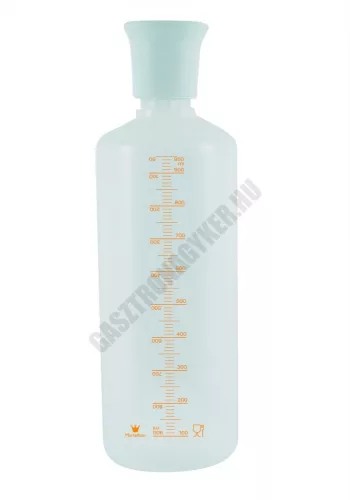 Szirupadagoló mércés flakon, 8,5×25 cm, 1 liter