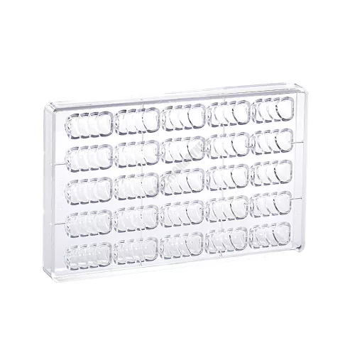 Bonbon csokoládéforma (MA1013), 25 adag, polikarbonát