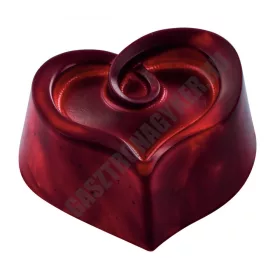   Bonbon csokoládéforma, szív, (MA1962), 30 adag, polikarbonát