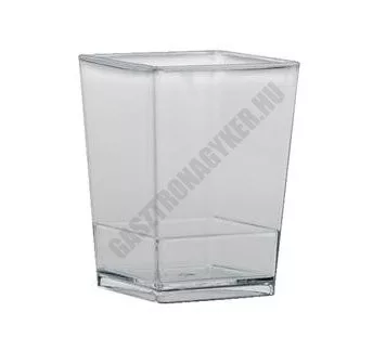 Pohárkrém-desszert tégely, Square, 60 ml, 100 db