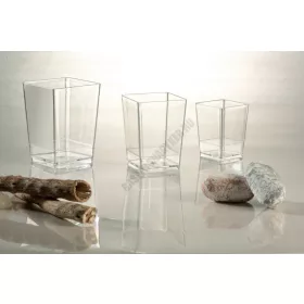 Pohárkrém-desszert tégely, Square, 175 ml, 100 db