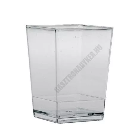 Pohárkrém-desszert tégely, Square, 175 ml, 100 db