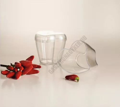 Pohárkrém-desszert tégely, Heart, 100 ml, 100 db