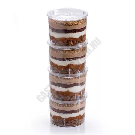 Pohárkrém-desszert tégely, Bucket, 210 ml, 100 db