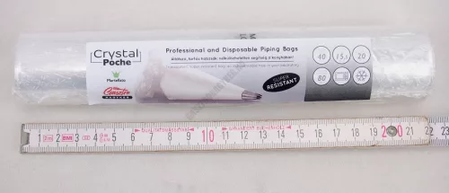 Habzsák, fehér, szuper erős, 40 cm-es eldobható, 20 db/csomag