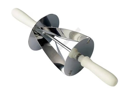 Háromszög alakú croissant vágó, 180×140 mm, 40 cm hosszú, rozsdamentes