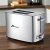 Kenyérpirító, 2 szeletes, inox