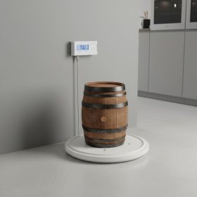 Digitális hordómérleg, 200 kg méréshatár, porszórt