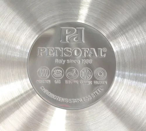 Rozsdamentes serpenyő, 26 cm, kerámia tapadásmentes bevonat, indukciós, Pensofal
