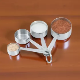   Mérőkanál-készlet, 4 részes, 5,10,15,30 ml, rozsdamentes, Pujadas