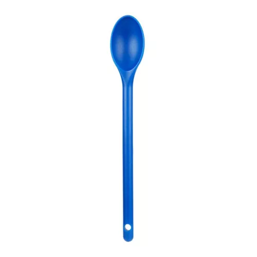 Főzőkanál, hőálló műanyag, 30,5 cm, kék