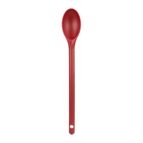 Főzőkanál, hőálló műanyag, 30,5 cm, piros