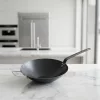 Wok, 30 cm, kékacél, Pujadas