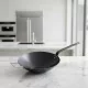 Wok, 30 cm, kékacél, Pujadas