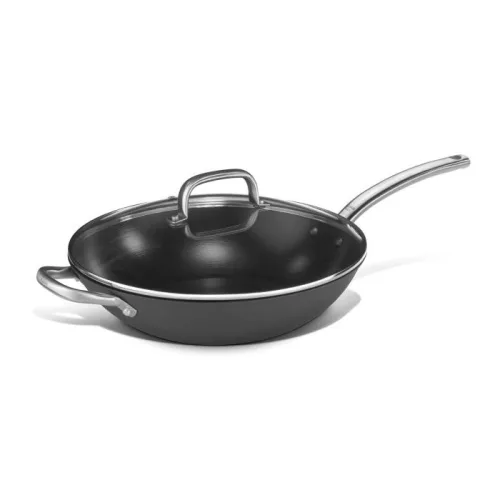 Wok fedővel, 32 cm, tapadásmentes, indukciós, Pujadas Steel Pro 1921