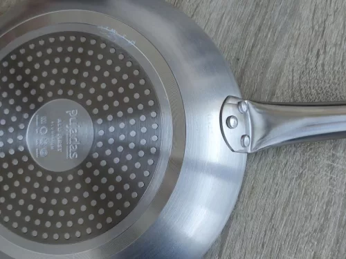 Alumíniumserpenyő, 24 cm, tapadásmentes, rm nyéllel, indukciós, Pujadas