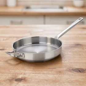   Magas falú serpenyő, 40 cm átm., 18/10 rozsdamentes, indukciós, Pujadas