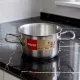 Magas lábas, 2,1 l, 16 cm átm., 18/10 rozsdamentes, Pujadas