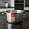 Magas lábas, 12,7 l, 30 cm átm., 18/10 rozsdamentes, Pujadas