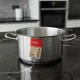 Magas lábas, 12,7 l, 30 cm átm., 18/10 rozsdamentes, Pujadas
