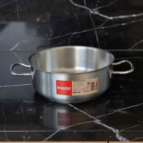   Alacsony lábas, 4,3 l, 24 cm átm., 18/10 rozsdamentes, Pujadas