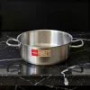 Alacsony lábas, 13,6 l, 35 cm átm., 18/10 rozsdamentes, Pujadas