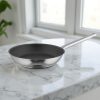 Rozsdamentes serpenyő, 20 cm, Excalibur extra kemény tapadásmentes bevonat, indukciós, Pujadas Inox-Pro Ergos