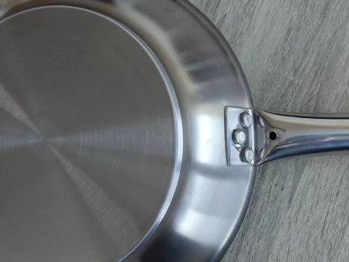 Rozsdamentes serpenyő, 24 cm, Excalibur extra kemény tapadásmentes, indukciós, Pujadas Inox-Pro Ergos