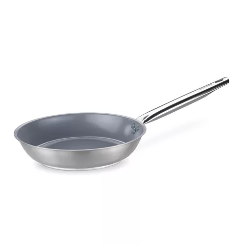 Rozsdamentes serpenyő, 24 cm, Fusion kerámia tapadásmentes bevonat, indukciós, Pujadas