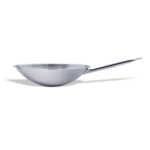 Wok, 36 cm, rozsdamentes acél, indukciós, Pujadas