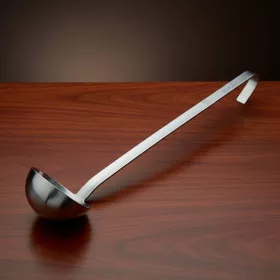   Merőkanál, 200 ml, űrmértékjelölt, nyélhossz: 33 cm, átmérő: 9 cm, Pujadas