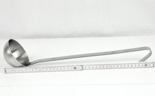 Merőkanál, 200 ml, űrmértékjelölt, nyélhossz: 33 cm, átmérő: 9 cm, Pujadas