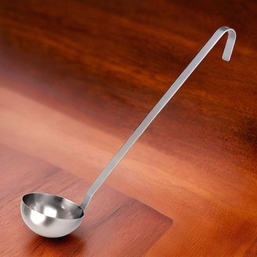 Merőkanál, 250 ml, űrmértékjelölt, nyélhossz: 37 cm, átmérő: 10 cm, Pujadas