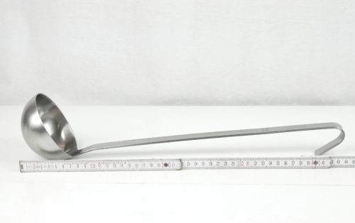 Merőkanál, 250 ml, űrmértékjelölt, nyélhossz: 37 cm, átmérő: 10 cm, Pujadas