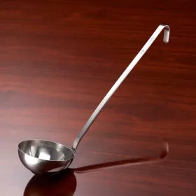   Merőkanál, 1 liter, űrmértékjelölt, nyélhossz: 45 cm, átmérő: 16 cm, Pujadas