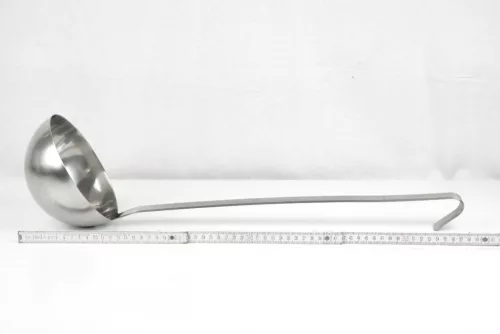 Merőkanál, 1 liter, űrmértékjelölt, nyélhossz: 45 cm, átmérő: 16 cm, Pujadas