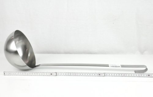 Merőkanál, 1,5 liter, űrmértékjelölt, nyélhossz: 48 cm, átmérő: 18 cm, Pujadas