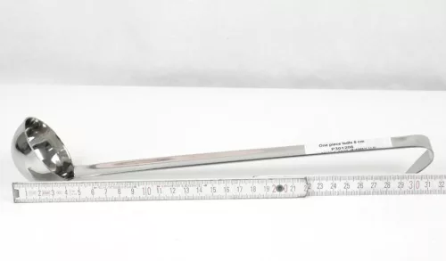 Merőkanál, 50 ml, űrmértékjelölt, nyélhossz: 27 cm, átmérő: 6 cm, Pujadas