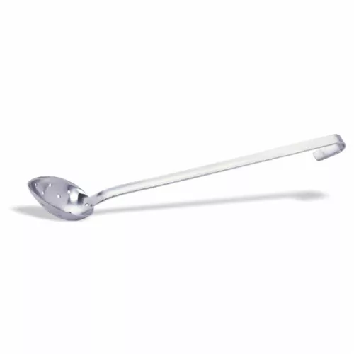Tálalókanál, szervírozókanál, mély, perforált, rozsdamentes, teljes hossza 44 cm, Pujadas