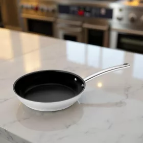   Rozsdamentes serpenyő, 20 cm, tapadásmentes, indukciós, Pujadas, Inox First