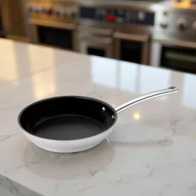   Rozsdamentes serpenyő, 32 cm, tapadásmentes, indukciós, Pujadas, Inox First
