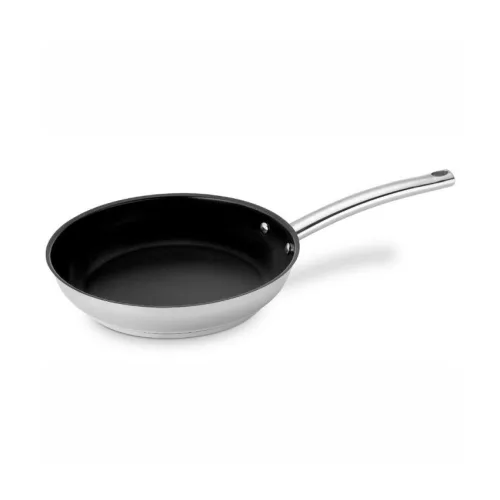 Rozsdamentes serpenyő, 32 cm, tapadásmentes, indukciós, Pujadas, Inox First