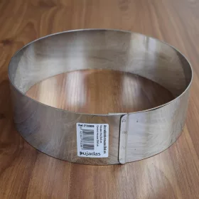   Tortakarika, sütőkeret, kerek, 200×60 mm, rozsdamentes, Pujadas