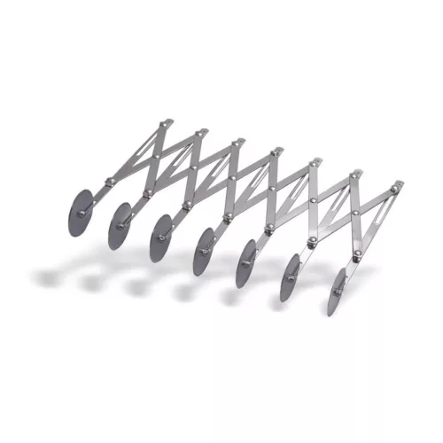 Tésztavágó, süteményosztó, 7 kerekes, sima, rozsdamentes, Pujadas